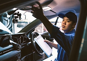 Compromisso com reparo e inspeção automotiva